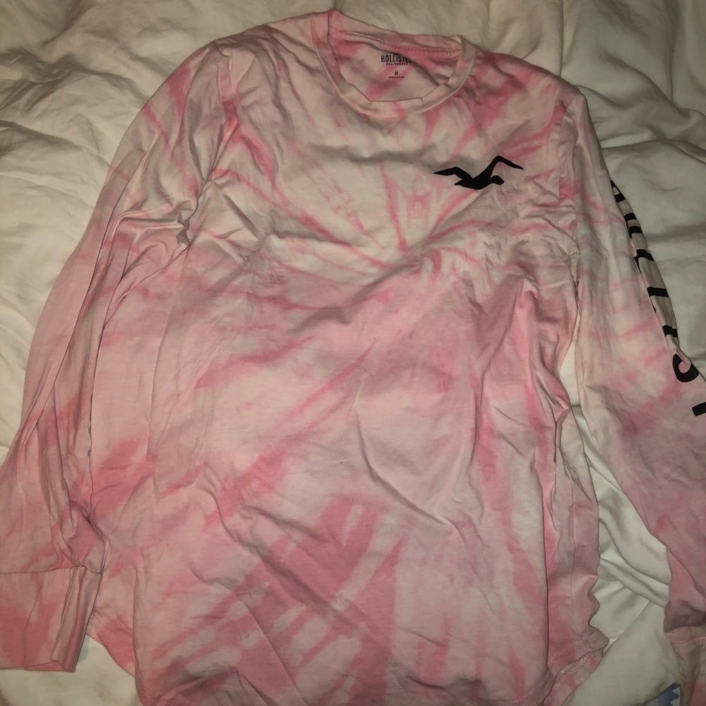 Pink tie dye tee